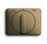 Busch-Jaeger 2CKA001753A1175 Jaloezie-schakelaar, Jaloezie-schakelaar/-knop Afdekking Alpha Nea, Alpha exclusive Brons 1 stuk(s) - thumbnail