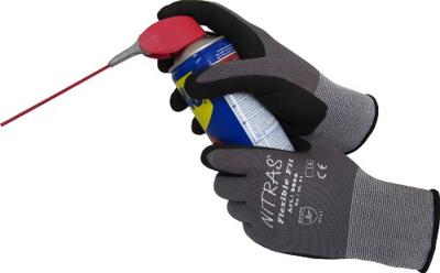 NITRAS SAFETY Nitras fijn gebreide handschoen "flexible fit" glove size 11 knit gray/sw flexible fit