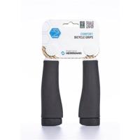 Herrmans clik dd37 originele fietsgreep - ergonomisch & verstelbaar - 123mm - zwart - thumbnail