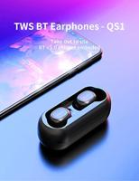 QCY T1C Volledig Draadloze In-Ear Oordopjes - Zwart - thumbnail