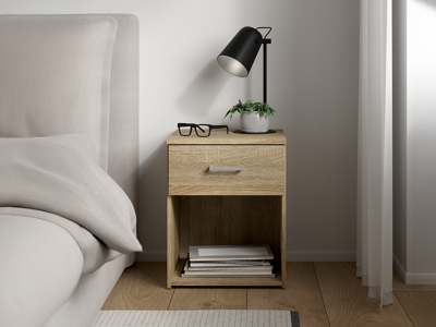 Nachtkastje SPACIO 1 lade eik Nachtkastje SPACIO 1 lade eik