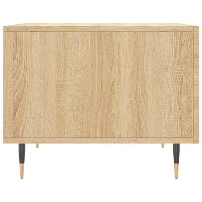 Salontafel 50x50x35 cm bewerkt hout sonoma eikenkleurig