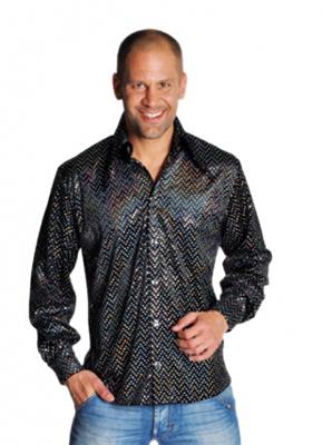 Blouse pailletten zwart elite