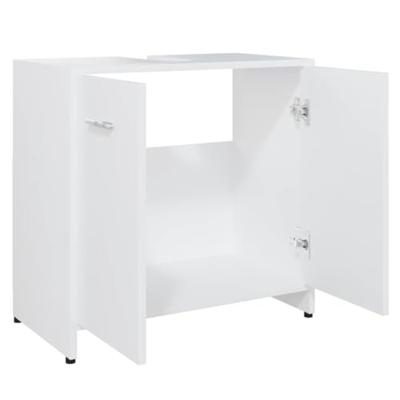 vidaXL Badkamerkast 60x33x61 cm spaanplaat wit