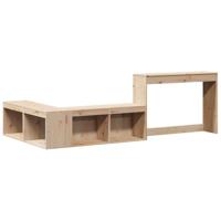Bedframe zonder matras massief grenenhout 90x200 cm - thumbnail