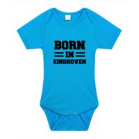 Born in Eindhoven cadeau baby rompertje blauw jongens 56 (1-2 maanden)  - - thumbnail