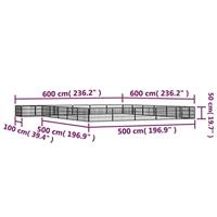 Hondenkennel 24 panelen 100x50 cm gepoedercoat staal zwart - thumbnail