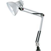LED Klemlamp E27 - Glanzend Wit Aluminium - Max 40W - thumbnail