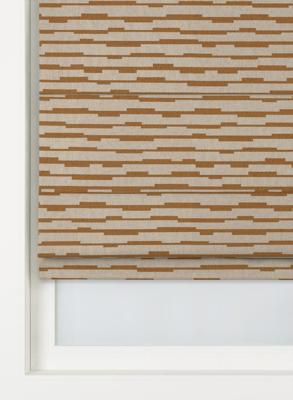 HEMA Vouwgordijn Andel lichtdoorlatend octa ecru-cognac (cognac)