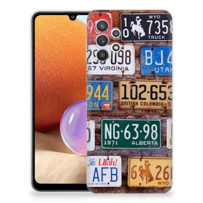Samsung Galaxy A32 4G | A32 5G Enterprise Editie | Siliconen hoesje | met foto Kentekenplaten