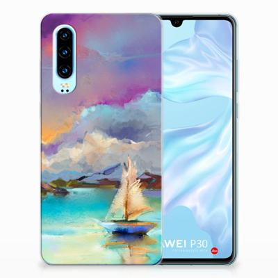 Smartphone hoesje Huawei P30 Boat