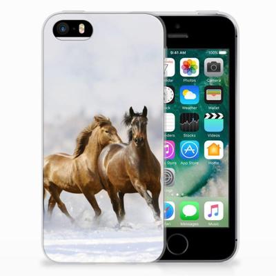 Apple iPhone SE | 5S | TPU Hoesje | Paarden