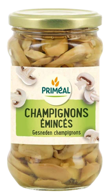 Primeal Champignon schijfjes bio 280 Gram Primeal Champignon schijfjes bio 280 Gram