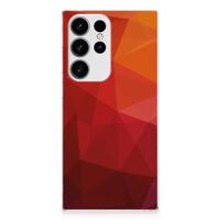TPU Hoesje voor Samsung Galaxy S23 Ultra Polygon Red - thumbnail