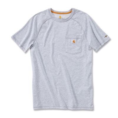 Carhartt Force Cotton Heather Grey T-Shirt Heren 