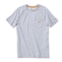 Carhartt Force Cotton Heather Grey T-Shirt Heren  - thumbnail