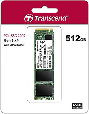 Transcend 220S NVMe/PCIe M.2 SSD 2280 harde schijf 512 GB M.2 NVMe PCIe 3.0 x4