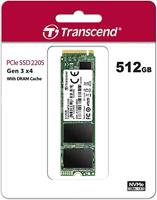 Transcend 220S NVMe/PCIe M.2 SSD 2280 harde schijf 512 GB M.2 NVMe PCIe 3.0 x4 - thumbnail