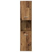 Badkamermeubelset Wandgemonteerd 4 pcs Oud Hout Bewerkt hout - thumbnail