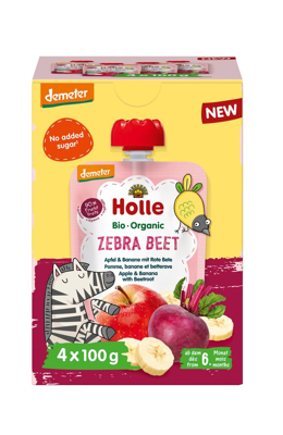 Holle Knijpfruit Zebra Beet Multipack Bio Holle Knijpfruit Zebra Beet Multipack Bio