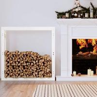 VidaXL Haardhoutrek 100x25x100 cm massief grenenhout wit - thumbnail