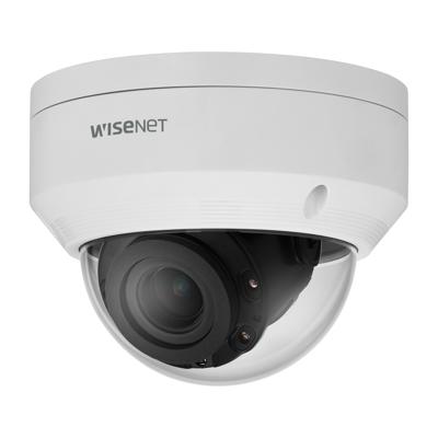 Hanwha Techwin ANV-L7082R A-serie 4MP WDR IR Dome IP-camera, 3,3-10,3 mm gemotoriseerde varifocale lens, infrarood, hoekmontage, geheugenkaart, wit