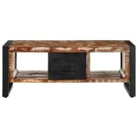 Salontafel 90x50x36 cm massief gerecycled hout meerkleurig - thumbnail