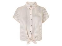 esmara Dames wikkelblouse (Wit/lichtroze, 46) - thumbnail