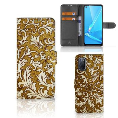 Wallet Case OPPO A72 | OPPO A52 Barok Goud Wallet Case OPPO A72 | OPPO A52 Barok Goud