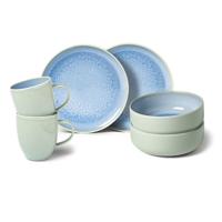 Villeroy & Boch Crafted Blueberry Ontbijtset 2 persoons, 6 delig - thumbnail