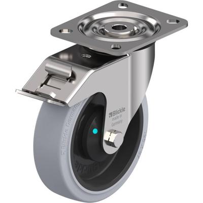 Blickle LX-POEV 125KAD-FI-SG Zwenkwiel met rem Wieldiameter: 125 mm Draagvermogen (max.): 250 kg 1 stuk(s)