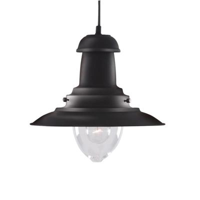 Searchlight Zwarte hanglampFisherman Ø 32cm - 4301BK