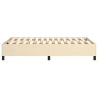 Boxspringframe stof crmekleurig 120x200 cm - thumbnail