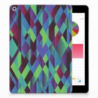 Apple iPad 9.7 2018 | 2017 Back Cover Abstract Green Blue - thumbnail