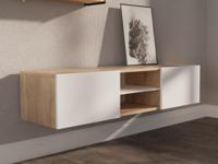 Tv-meubel AURORE 2 deuren sonoma/wit - thumbnail