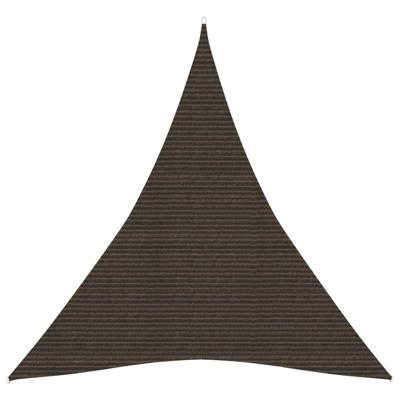 VidaXL Zonnezeil 160 g/m² 3x4x4 m hdpe bruin