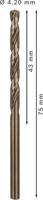 Bosch Accessories 2608585882 HSS Metaal-spiraalboor 4.2 mm Gezamenlijke lengte 75 mm Kobalt DIN 338 Cilinderschacht 10 stuk(s) - thumbnail
