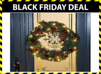 Haushalt Kerstkrans - Inclusief lampen/Kerstballen - Ø60 cm - thumbnail