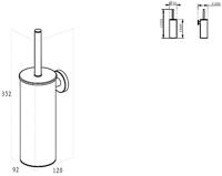 Saqu Nemo 4-delige toiletset mat zwart - thumbnail