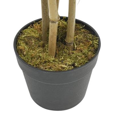 Kunstplant bamboe 552 bladeren 120 cm groen - thumbnail