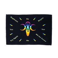 Drievoudige Godin Pendelmat Multicolour - Katoen uit India - thumbnail