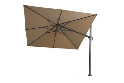 Zweefparasol Challenger Zijwaarts Kantelbaar (T2) 3x3 meter taupe zonwering Platinum - Platinum Zweefparasol Challenger Zijwaarts Kantelbaar (T2) 3x3 meter taupe zonwering Platinum - Platinum