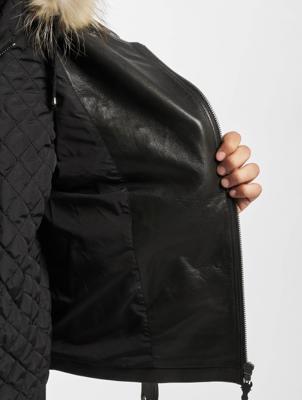 De Ferro / leren jas Team Faith in zwart