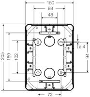 Hensel 62000063 Verdeeldoos Halogeenvrij, Verzegelbaar, Weerbestendig (l x b) 210 mm x 155 mm 1 stuk(s) - thumbnail