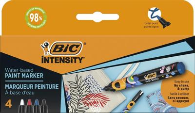 Paintmarker Bic Intensity assorti 4 stuks