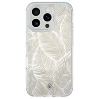 iPhone 16 Pro Max hybride hoesje - Palmy leaves beige - thumbnail