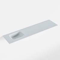 MONDIAZ LEX Clay solid surface inleg wastafel voor toiletmeubel 120cm. Positie wasbak links - thumbnail