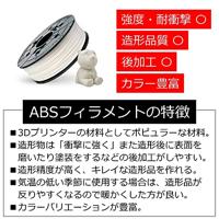 XYZprinting RF10BXEU00E ABS Filament Black 600g Refill Filament ABS kunststof 1.75 mm 600 g Zwart 600 g - thumbnail