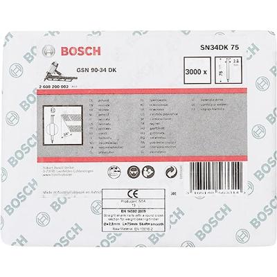 Bosch Accessories 2608200002 Stripnagels SN34DK Afmeting, lengte 75 mm 3000 stuk(s)