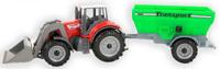 Farmer Toys tractor transporter jongens rood 12x9,5x5,5 cm - thumbnail